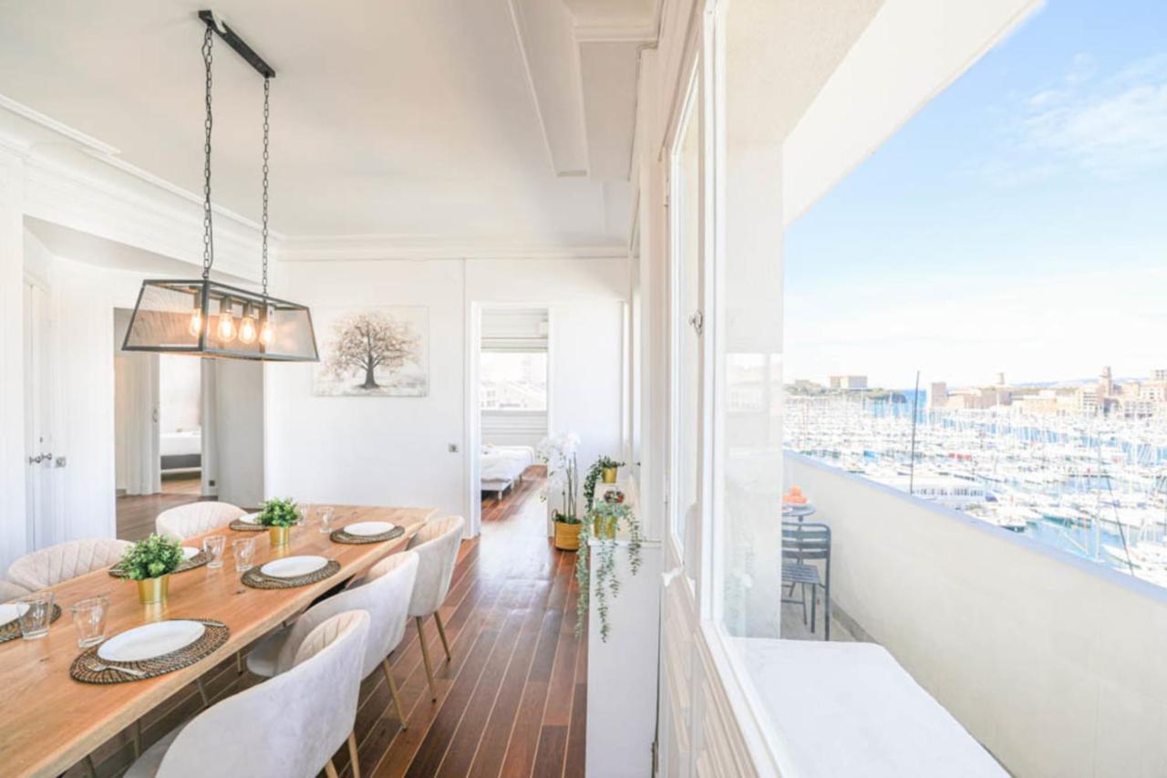 Ferienwohnung Vieux-Port - Vue Exceptionnelle - 3 Ch Et Clim Marseilles Exterior foto
